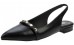 Γυναικεία μαύρη slingback γόβα με τρουκς 56 Νέες Αφίξεις